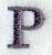 Bodoni Letter P (3 Inch)