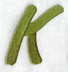 Book Script Letter K (3 Inch)