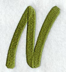 Book Script Letter N (3 Inch)
