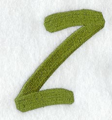 Book Script Letter Z (3 Inch)
