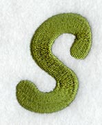 Book Script Lower Case Letter s (3 Inch)