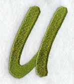 Book Script Letter U (3 Inch)