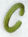 Book Script Letter C (3 Inch)