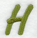 Book Script Letter H (3 Inch)
