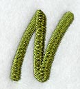 Book Script Letter N (3 Inch)
