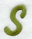 Book Script Letter S (3 Inch)