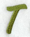 Book Script Letter T (3 Inch)