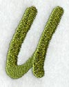 Book Script Letter U (3 Inch)