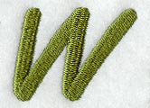 Book Script Letter W (3 Inch)