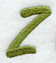 Book Script Letter Z (3 Inch)