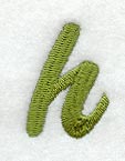 Book Script Lower Case Letter h (3 Inch)