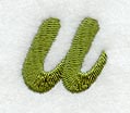 Book Script Lower Case Letter u (3 Inch)