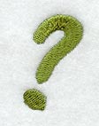Book Script Question Mark (3 Inch)