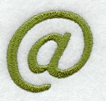 Book Script At Sign (3 Inch)