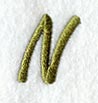 Book Script Letter N (3 Inch)
