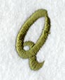 Book Script Letter Q (3 Inch)