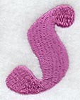 Carla Lower Case Letter s (3 Inch)