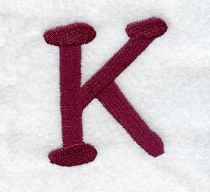 Casual Serif Letter K (3 Inch)