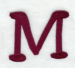 Casual Serif Letter M (3 Inch)