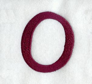 Casual Serif Letter O (3 Inch)