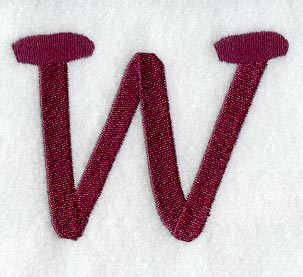 Casual Serif Letter W (3 Inch)
