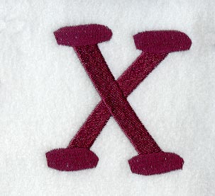 Casual Serif Letter X (3 Inch)