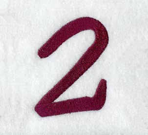 Casual Serif Number 2 (3 Inch)