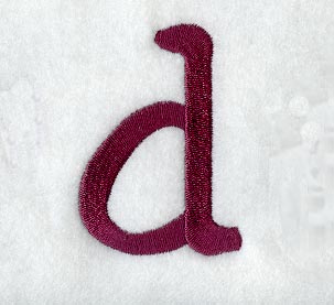 Casual Serif Lower Case Letter d (3 Inch)