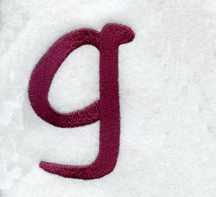 Casual Serif Lower Case Letter g (3 Inch)