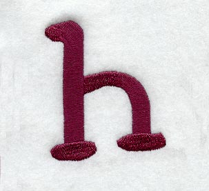 Casual Serif Lower Case Letter h (3 Inch)