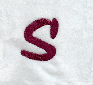 Casual Serif Lower Case Letter s (3 Inch)