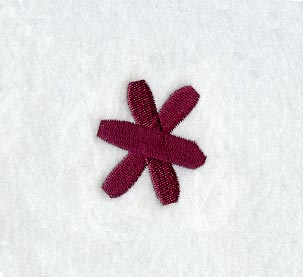 Casual Serif Asterisk (3 Inch)