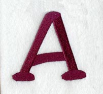 Casual Serif Letter A (3 Inch)