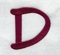 Casual Serif Letter D (3 Inch)
