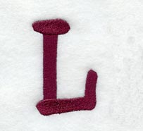 Casual Serif Letter L (3 Inch)