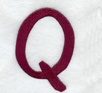 Casual Serif Letter Q (3 Inch)
