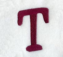 Casual Serif Letter T (3 Inch)