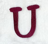 Casual Serif Letter U (3 Inch)