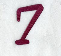 Casual Serif Number 7 (3 Inch)