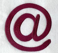 Casual Serif At Sign (3 Inch)