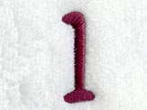 Casual Serif Lower Case Letter l (3 Inch)
