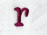 Casual Serif Lower Case Letter r (3 Inch)
