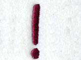 Casual Serif Exclamation Point (3 Inch)