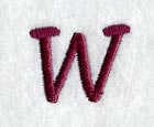 Casual Serif Letter W (3 Inch)