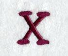 Casual Serif Letter X (3 Inch)