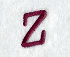 Casual Serif Letter Z (3 Inch)
