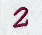 Casual Serif Number 2 (3 Inch)