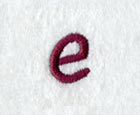 Casual Serif Lower Case Letter e (3 Inch)