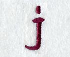 Casual Serif Lower Case Letter j (3 Inch)