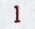 Casual Serif Lower Case Letter l (3 Inch)